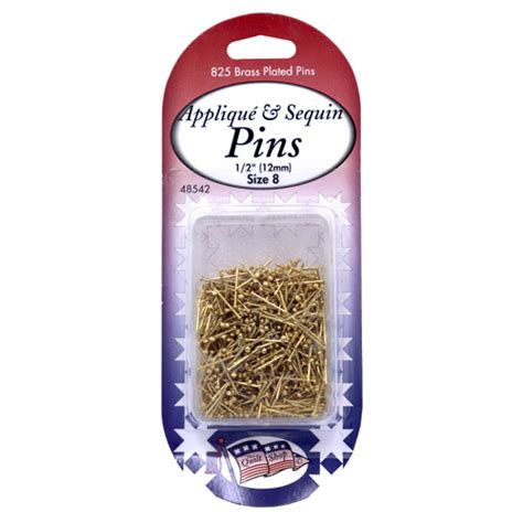 Quilters Applique Brass Pins Mm Brass Plated Sullivans International