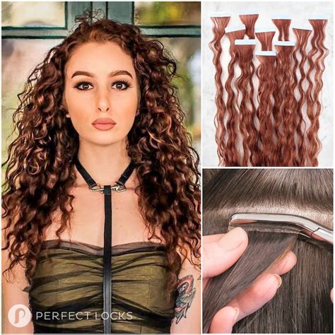 Curly Tape In Extensions 100 Remy High Quality Human Hair Etsy