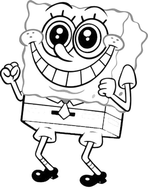 Spongebob Pictures To Colour