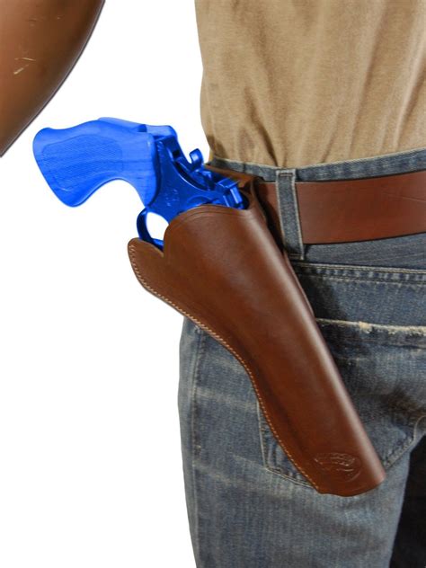 New Barsony Brown Leather Cross Draw Gun Holster For Smith And Wesson 6 Revolvers Holsters