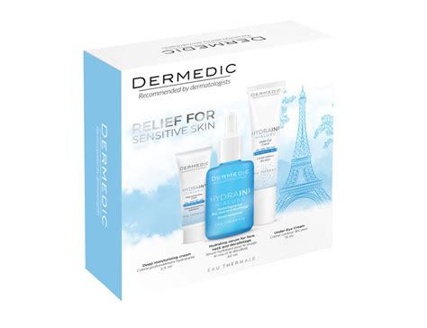 Dermedic hydrain paket set serum krema za hidrataciju okoočna krema