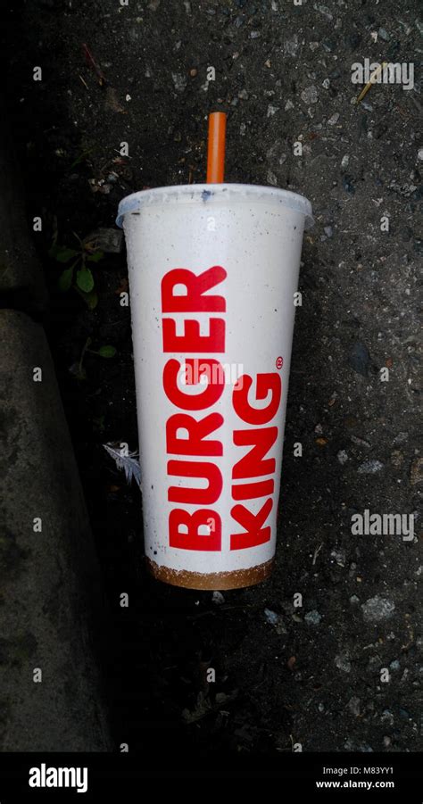 Burger King Cup Stock Photo Alamy