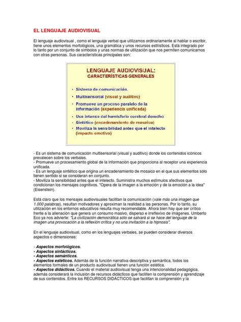 PDF EL LENGUAJE AUDIOVISUAL Docx DOKUMEN TIPS