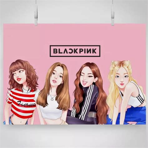 Blackpink K Pop Group Poster Large A A A Gloss Wall Print Kpop