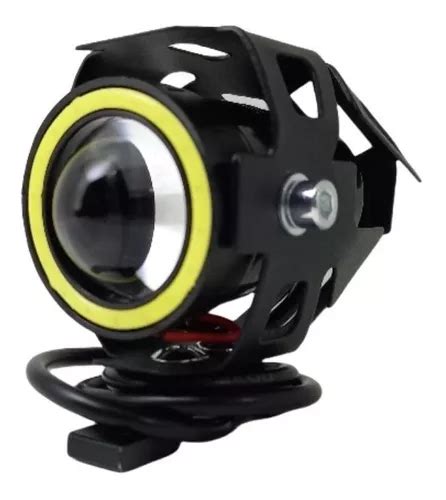 Faro Cree Led Auxiliar Ojo Angel Blanco Y Lupa Optica Motos MercadoLibre