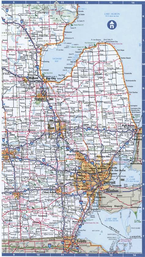 Michigan Southern Roads Mapmap Of South Michigan Cities And Highways
