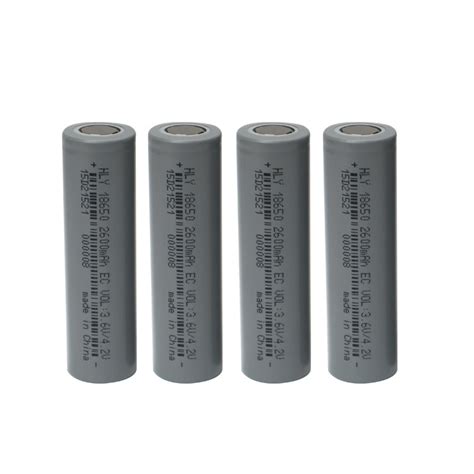 HLY Lithium Ion Battery Cell 2600mah 18650 Battery 3 6V Rechargeable BIS