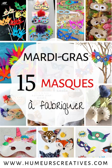 15 idées de masques à fabriquer pour enfants