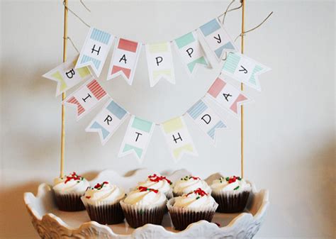 Printable Birthday Cake Banner - Brooklyn Berry Designs