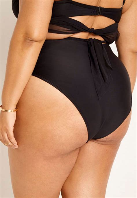High Waisted Mesh Bikini Bottom Gabi Fresh 4476879 Eloquii