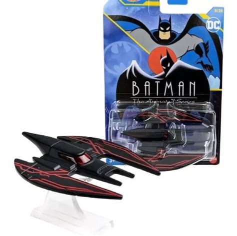 Hot Wheels Batman The Animated Series Batplane Black Red Clear Stand Hobbies Toys Toys