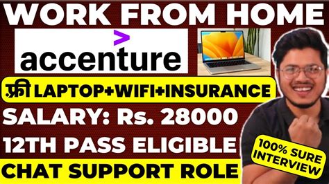 Accenture Work From Home Jobs For Th Pass Chat Support Job In