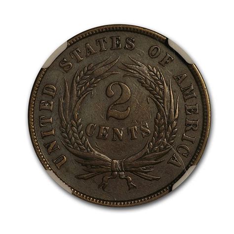 Buy 1864 Two Cent Piece Small Motto Au 50 Ngc Apmex