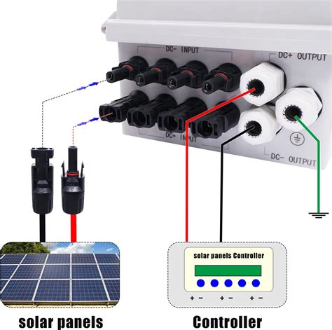 Buy Mankk PV Combiner Box 4 String IP65 Waterproof Solar Combiner Box