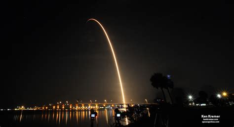 Space Upclose Spacex Retracts Falcon 9 Landing Leg 1st Time On Sea Landed ‘flight Proven