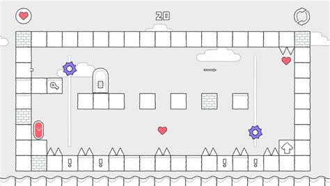 🕹️ Play Scribble World Platform Puzzle Game Free Online Hand Drawn Level Escape Platforming