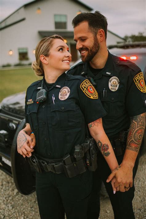 Pin By Paige Beaulieu On Engagement Photos In 2024 Police Engagement Photos Female Cop Cute