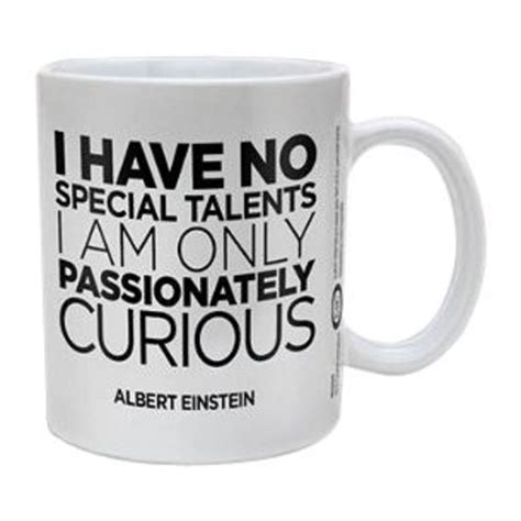 Albert Einstein Only Curious Ceramic Mug Gift Boxed Tazas Taza