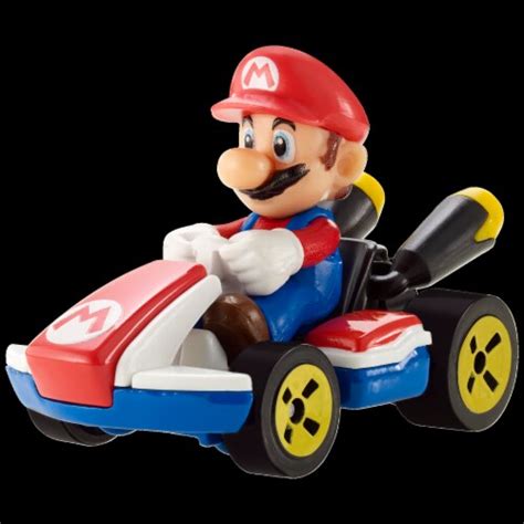 Mattel Hot Wheels® Mario Kart™ Vehicle 4 Pack Set Of 4 Fan Favorite Characters With Exclusive