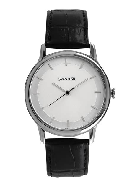 Buy Sonata Sleek Men White Analogue Watch NL7128SL01 - Watches for Men 2250457 | Myntra