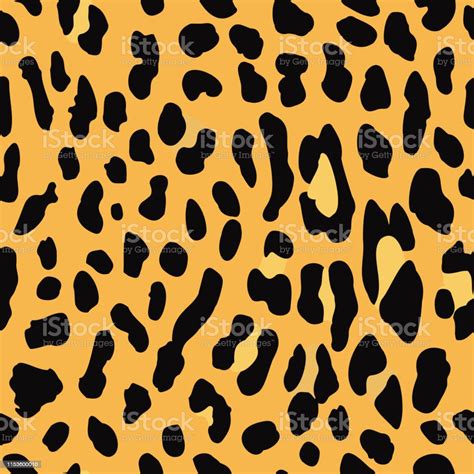 Ilustración De Patrón Sin Costuras Leopard O Jaguar Sobre Fondo