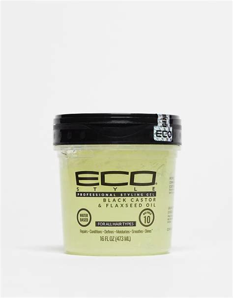 Eco Style Black Castor And Flax Seed Oil Styling Gel Mit Rizinus Und