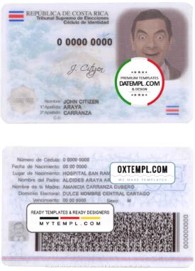 Costa Rican National Id Card Hot Sex Picture