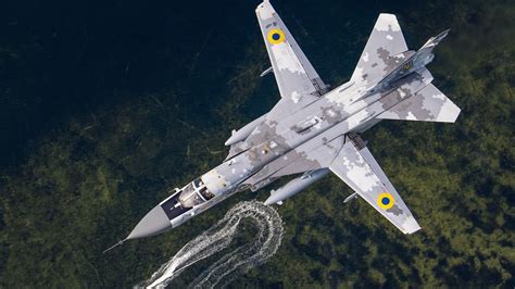 Картинки самолет, су-24м, украина, полет, море - обои 1920x1080 ...
