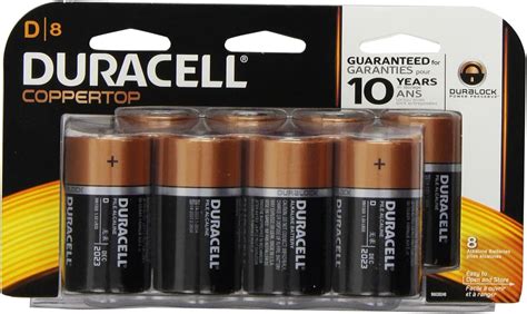 Amazon Duracell Coppertop D Alkaline Batteries Count Pack Of