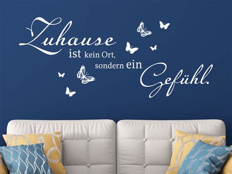 Wandtattoo Zuhause Ist Ein Gef Hl Von Klebeheld De