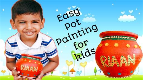 Pot Painting For Kids Easy Diy Youtube