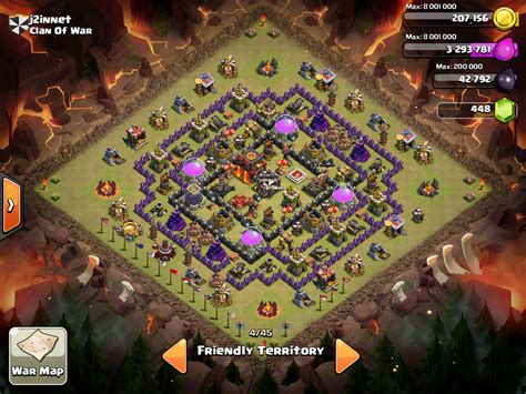 Town hall 10 War bases - FREE TROOPS: Clash of Clans