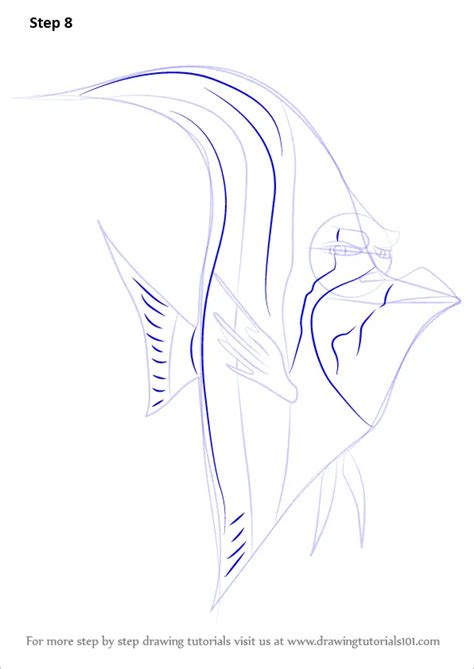 How To Draw Gill From Finding Dory Finding Dory Step By Step