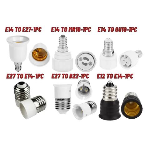 Light Socket Gu E Adapters Gu Lamp Base Socket Adapter New