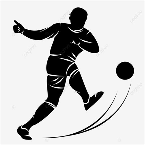 Chutar Silhueta De Futebol PNG Futebol Silhueta Jogar Futebol