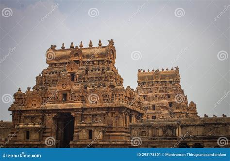 Temple Tower of Thanjavur Big Temple(also Referred As the Thanjai ...