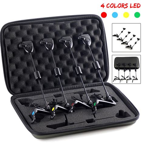 Carp Fishing Swinger Set LED Illuminated Swinger Drop Off Indicator For