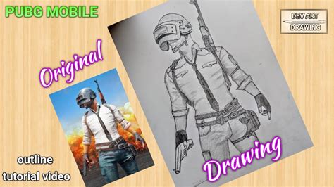 Drawing Pubg Man Haw To Draw Pubg Mobile Man Character Step By Step