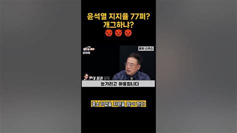 변희재 윤석열 지지율77퍼 믿는 사람 없제 Youtube