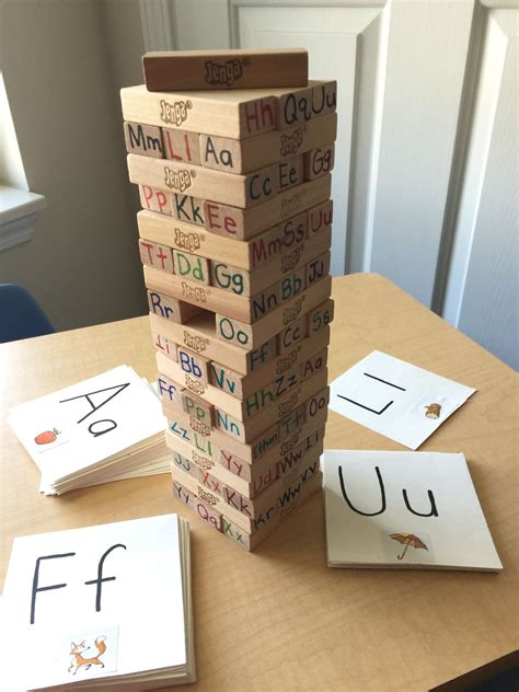 Alphabet Jenga New Twist On An Old Game Why Because Preschool Should