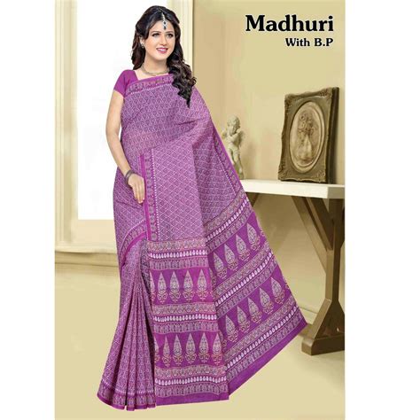 Violet Summer Pure Cotton Saree Womenz Fashion