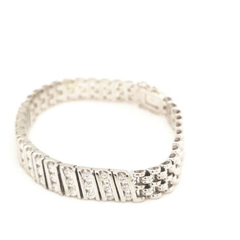 18k White Gold Diamond Bracelet Valuemax Jewellery