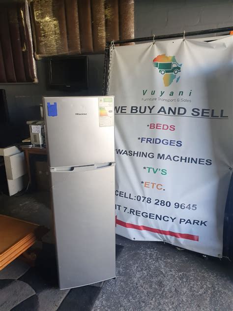 Hisense Metallic Silver Fridge Vuyani Furniture Transport Sales