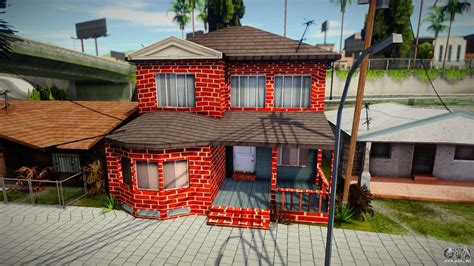 House Of CJ Y Sus Hermanos Con Nuevas Texturas Para GTA San Andreas