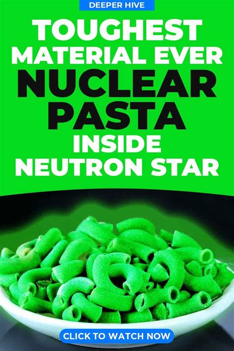 Toughest Material Ever Nuclear Pasta Inside Neutron Star Neutron