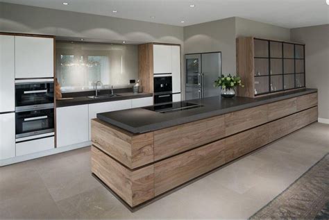 Wholesale High End Contemporary Wood Veneer Kitchen Cabinets Design