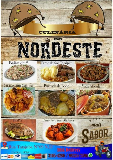 Menu Em Culinaria Do Nordeste Restaurante Mag