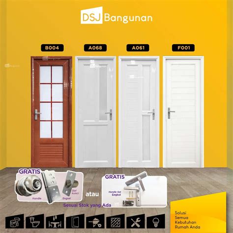 Jual Eden Pintu Upvc Kamar Mandi Pintu Estetik Kirim Instant Shopee