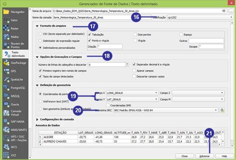 Inserindo Arquivo Csv No Qgis Ao Final O Usu Rio Obter O Seguinte