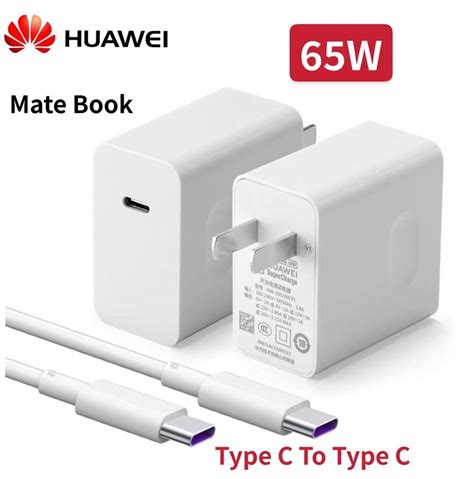 Huawei 65w Original Pd Super Charger Usb C To Usb C Type C To Type C Cable For Huawei Mate Book